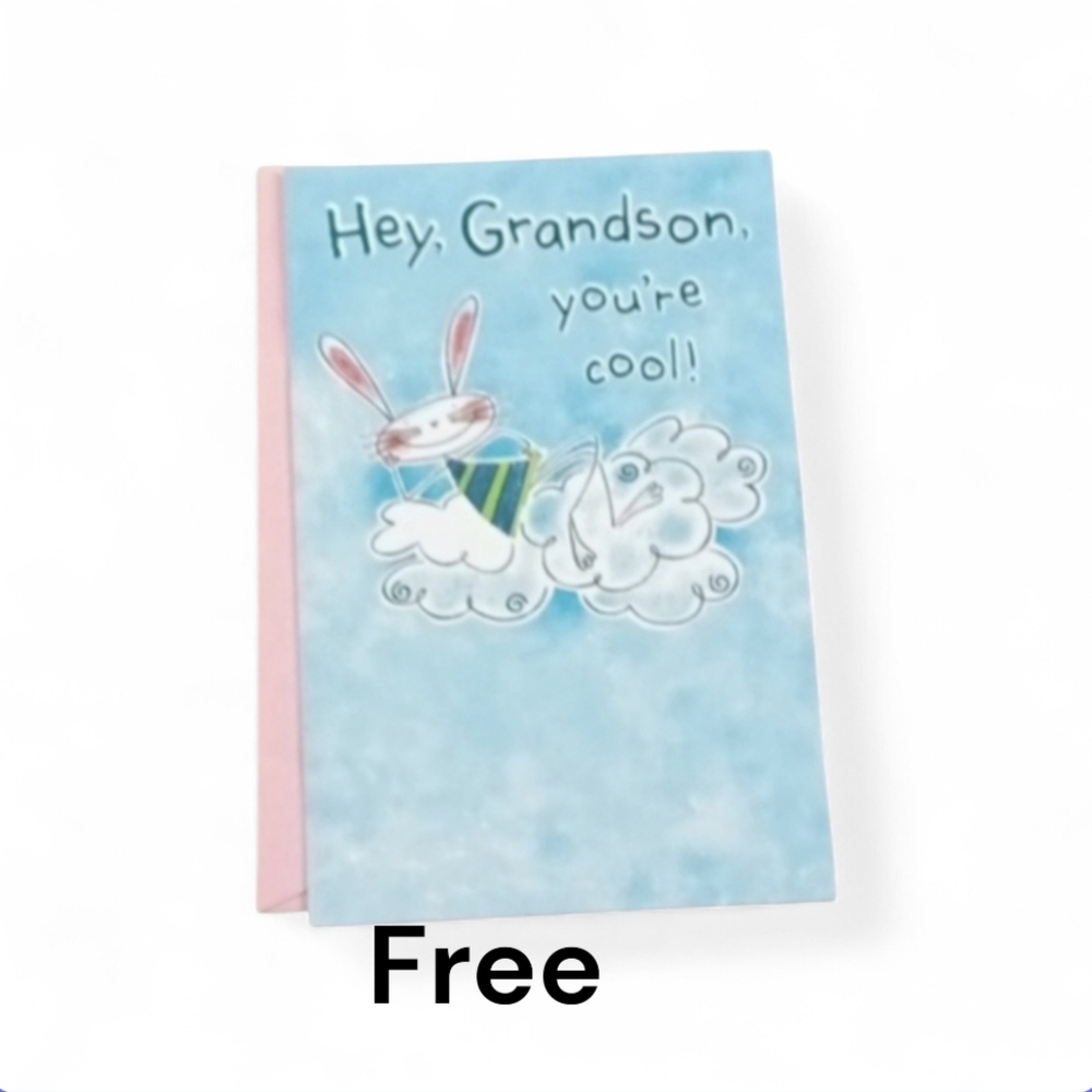 Free With Purchase Grandson Easter card.